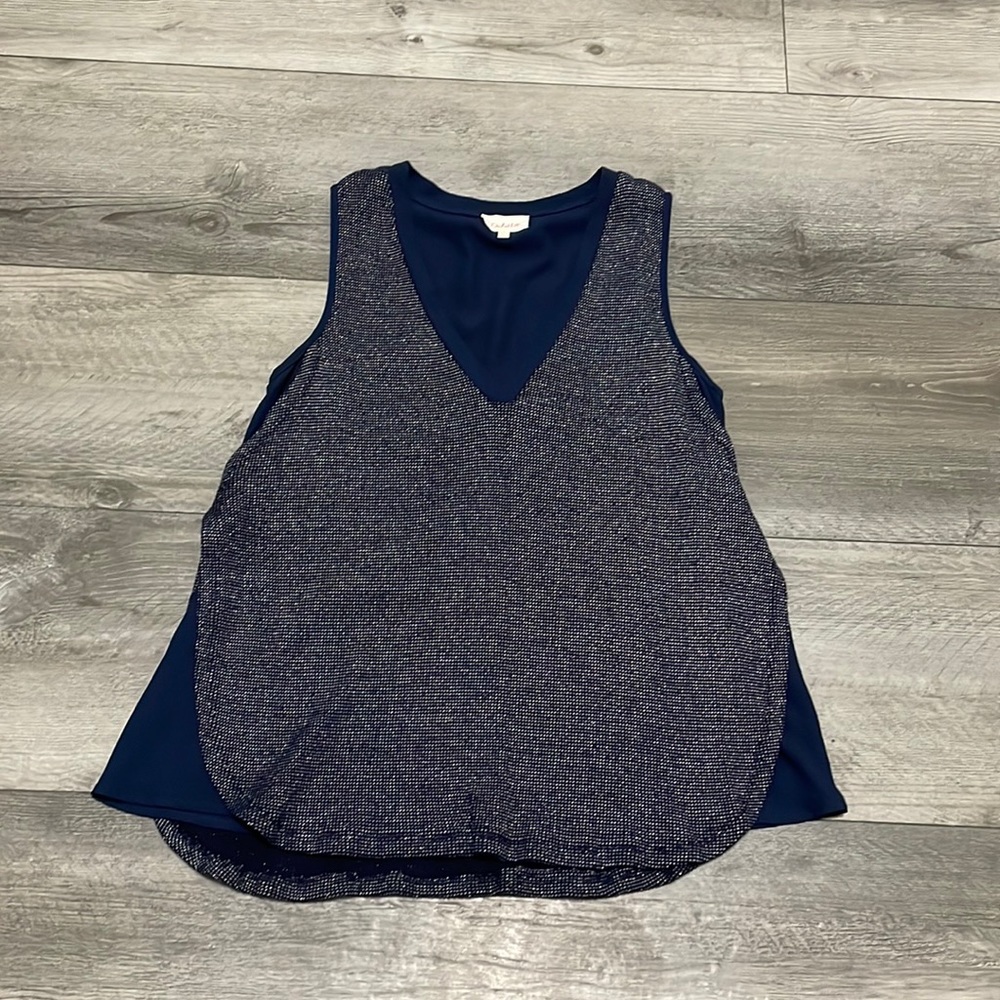 Anthropologie Deletta Layered Lila Tank‎ Navy Small